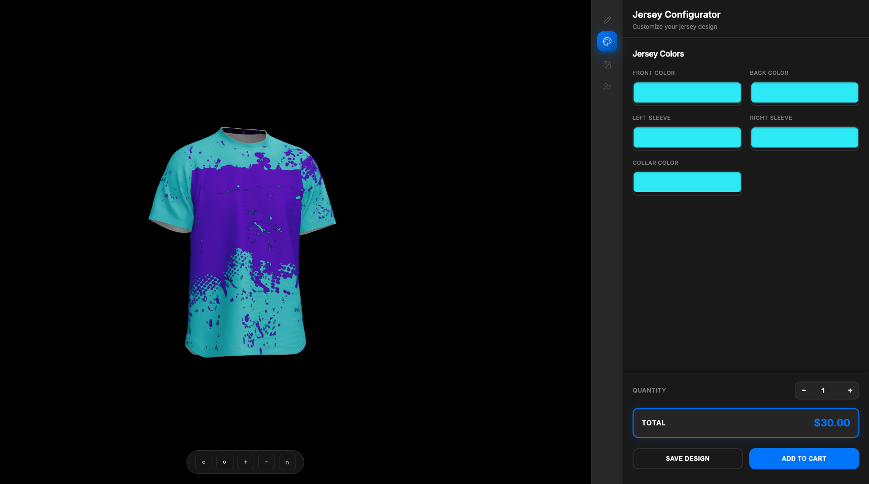3D Jersey Configurator
